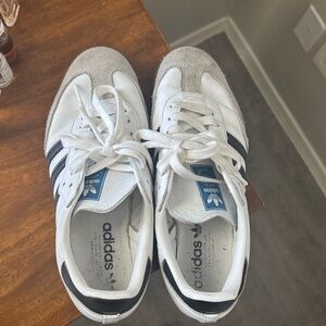 Adidas White and Black Classic Sneakers